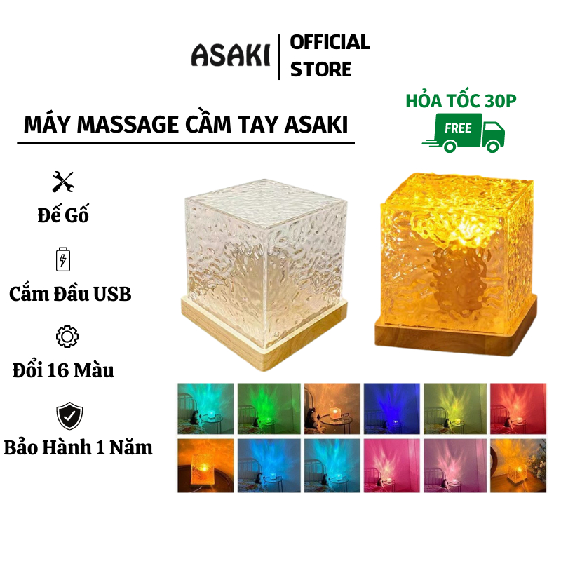 Đèn Ngủ 3D Để Bàn Hình Ngọn Lửa ASAKI Trang Trí Decor Phòng