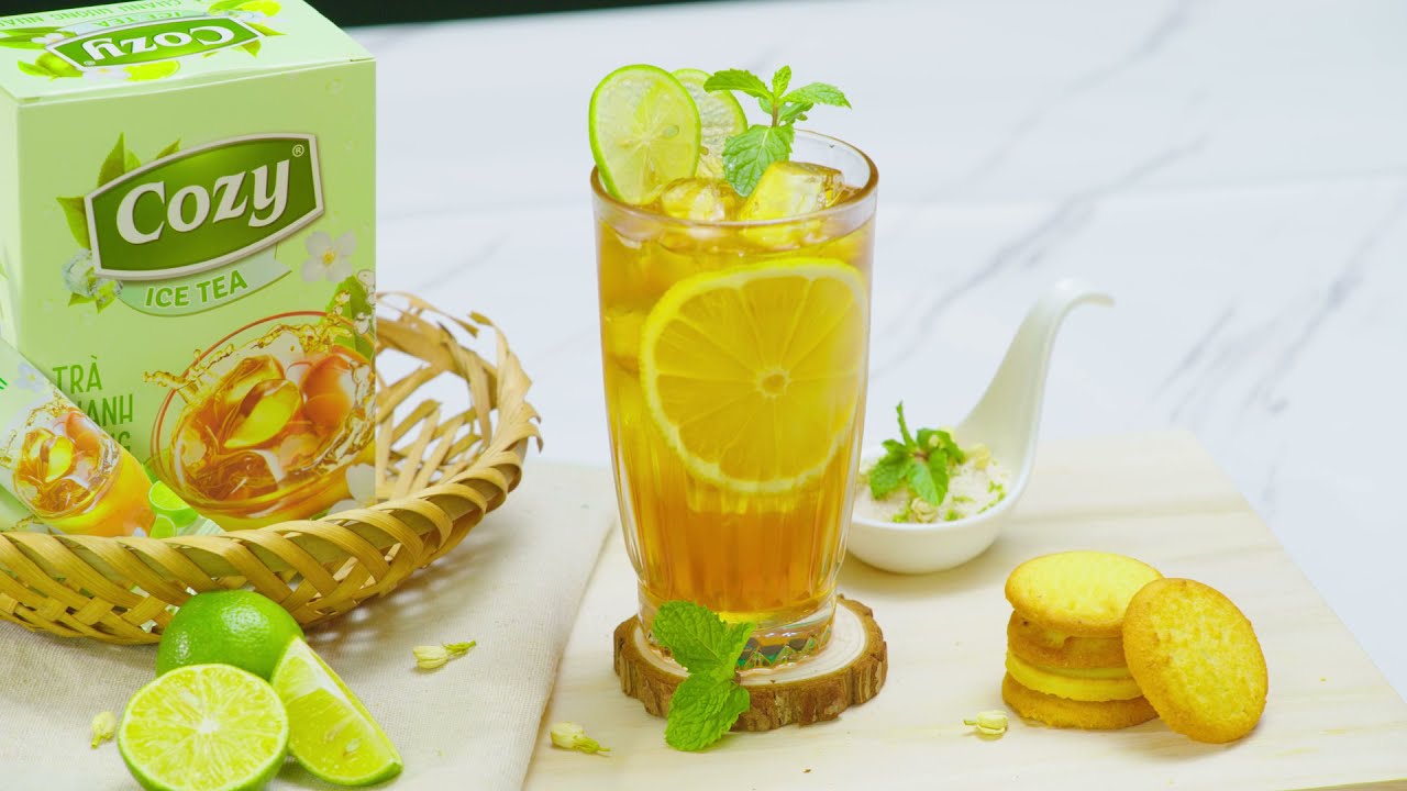 Trà Cozy Ice chanh Hộp 240g- trà hòa tan