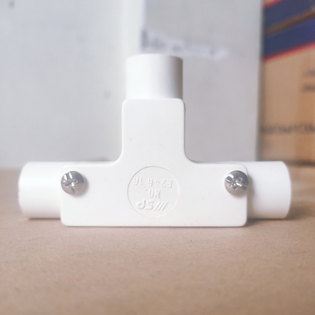 Co , cút chữ T có nắp D16 Sino E246/16