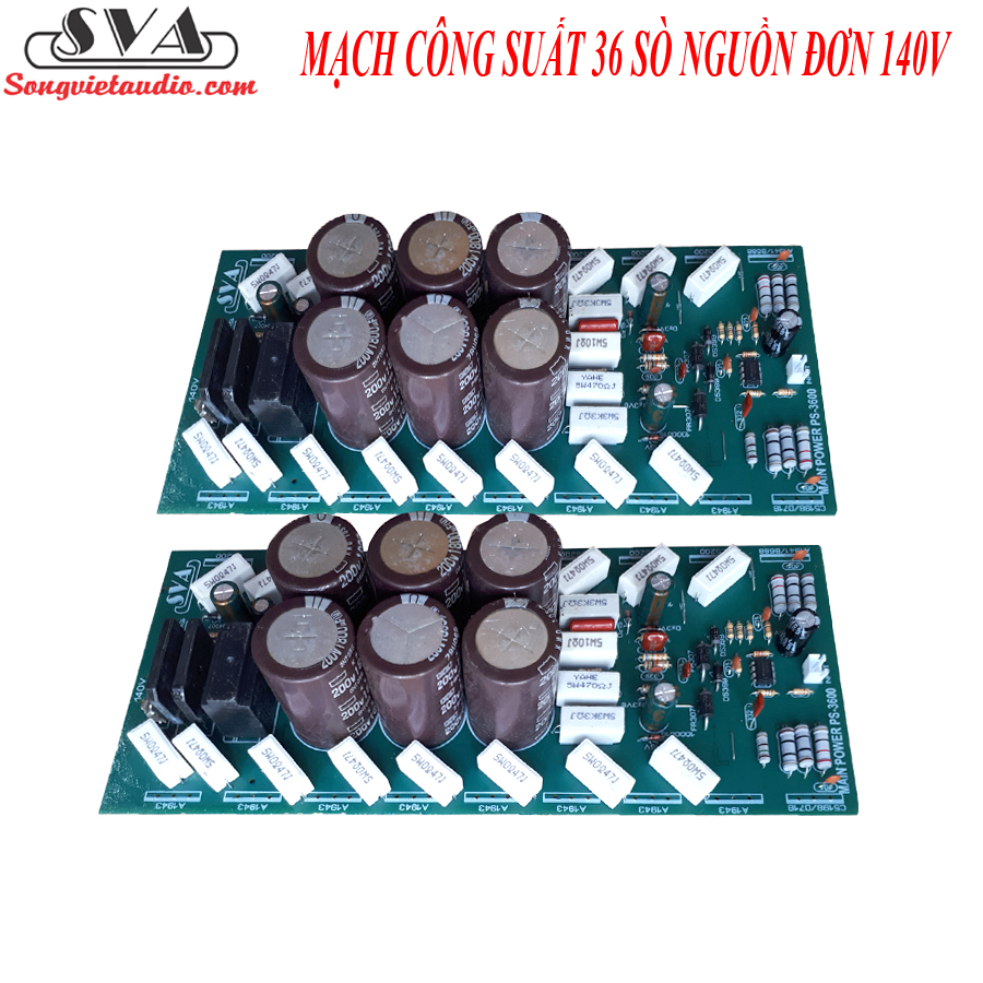 MẠCH CÔNG SUẤT 36 SÒ NGUỒN ĐƠN 140 2 KÊNH (DÙNG LẮP MAIN 3U) - 1 CẶP.