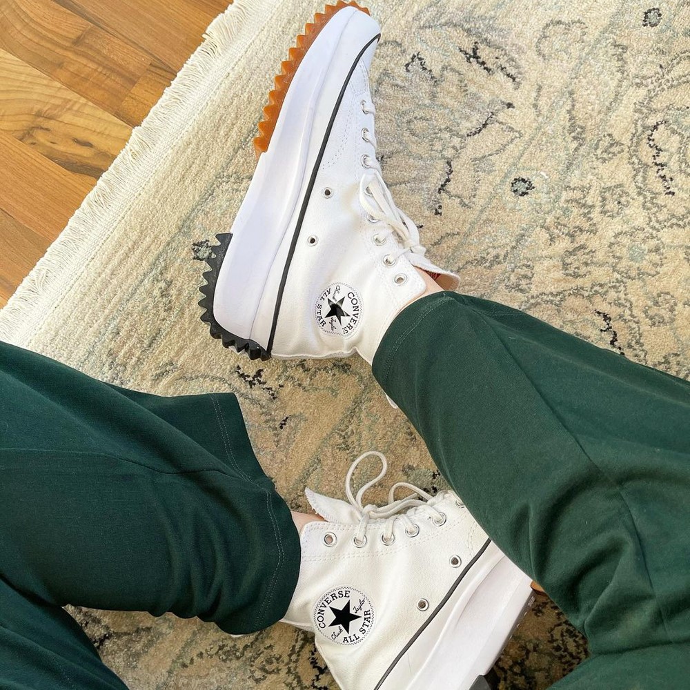 Giày Converse Run Star Hike High JW Anderson White (Giày thể thao Run Star Hike trắng cao cổ)