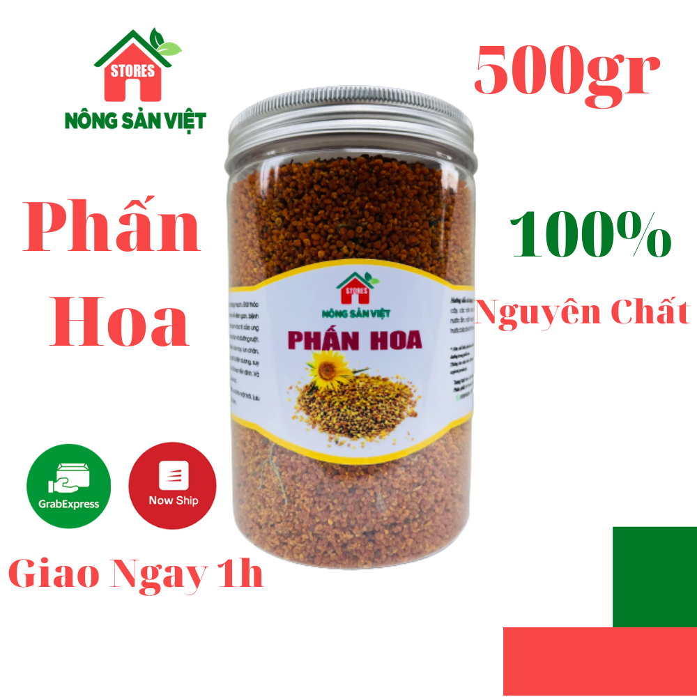 Phấn Hoa Mật Ong  Nguyên Chất (Hoa Cỏ Kim) Hộp 500gr