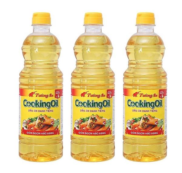 Combo 3 Chai Dầu Ăn Cao Cấp Tường An Cooking 1L - Chính hãng date mới