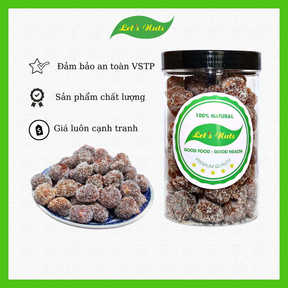 1kg( 2 hủ) me cay ngào đường Let's Nuts, hương vị tuổi thơ, đồ ăn vặt cho gia đình, lễ tết - Hình ảnh 3
