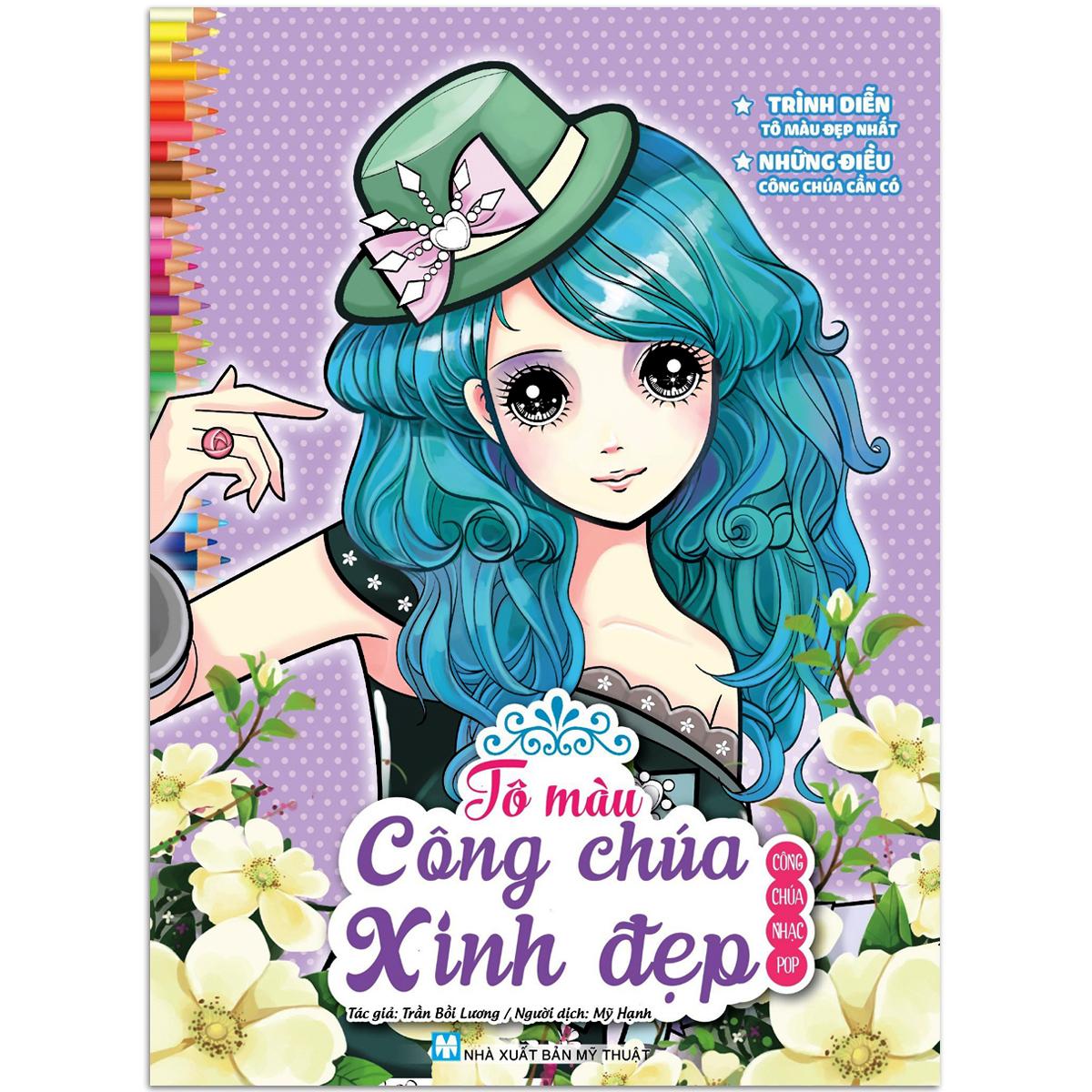 Sách tô màu công chúa xinh đẹp - bộ 6 quyển, lẻ tùy chọn