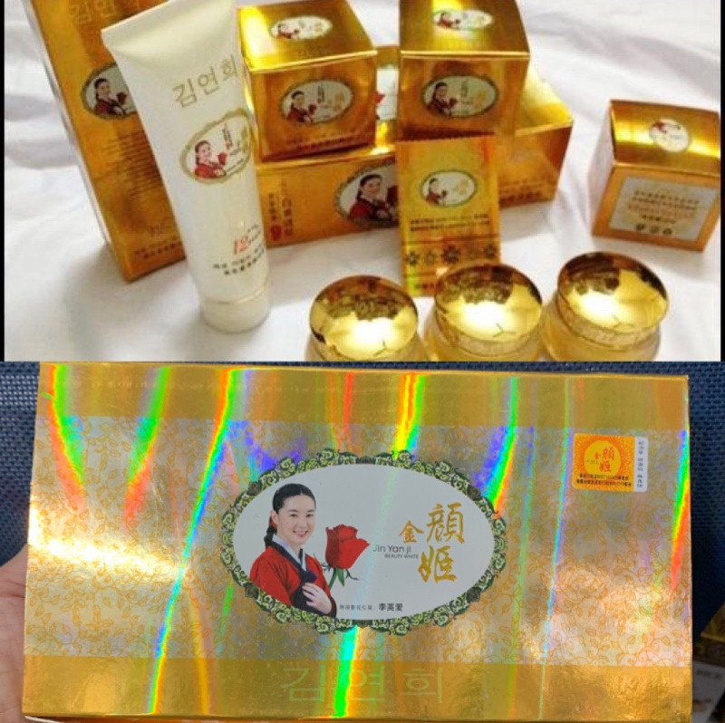 Bộ Kem Nám Trắng Da Mụn Jin Yan Ji
