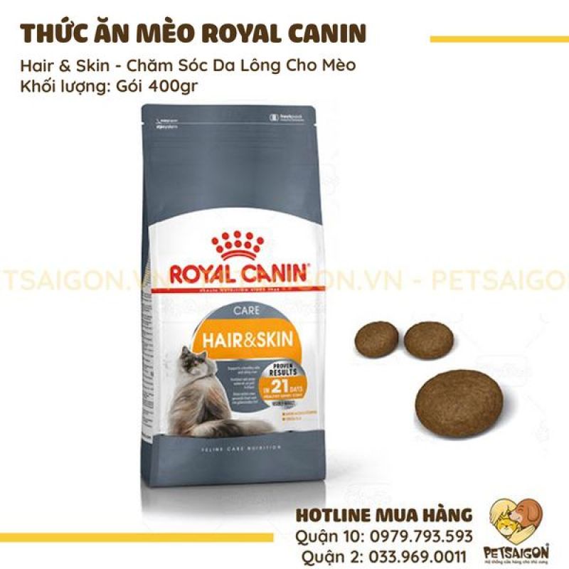 ROYAL CANIN - HAIR & SKINCARE CHĂM SÓC DA LÔNG CHO MÈO