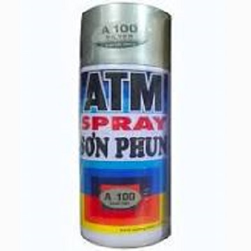 Sơn xịt xe máy ATM màu bạc ánh kim A100