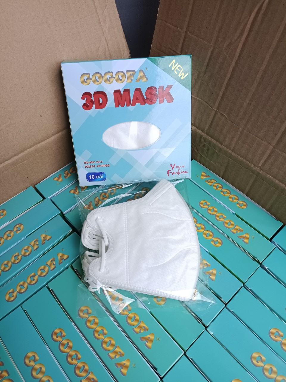[HCM]Khẩu trang 3D người lớn (Hộp 10 cái)