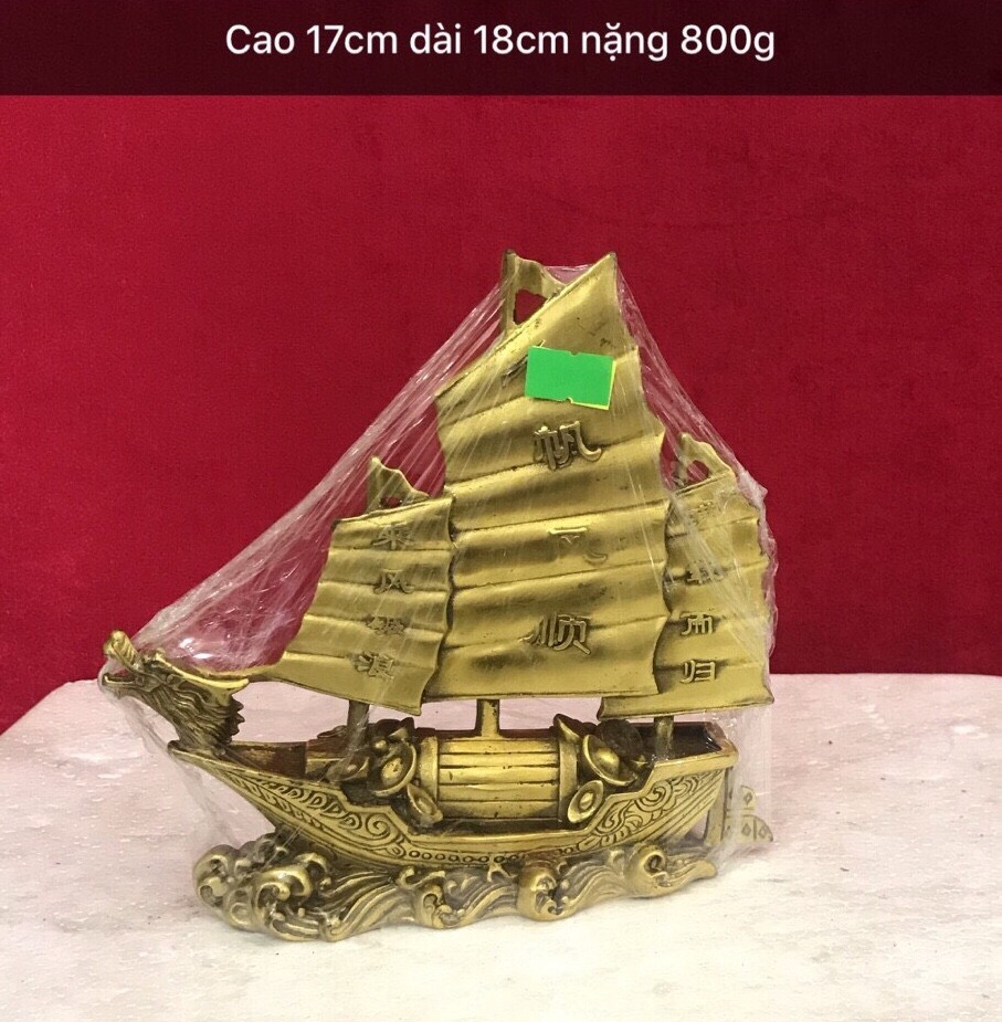 Thuyền buồm bằng đồng MS48
