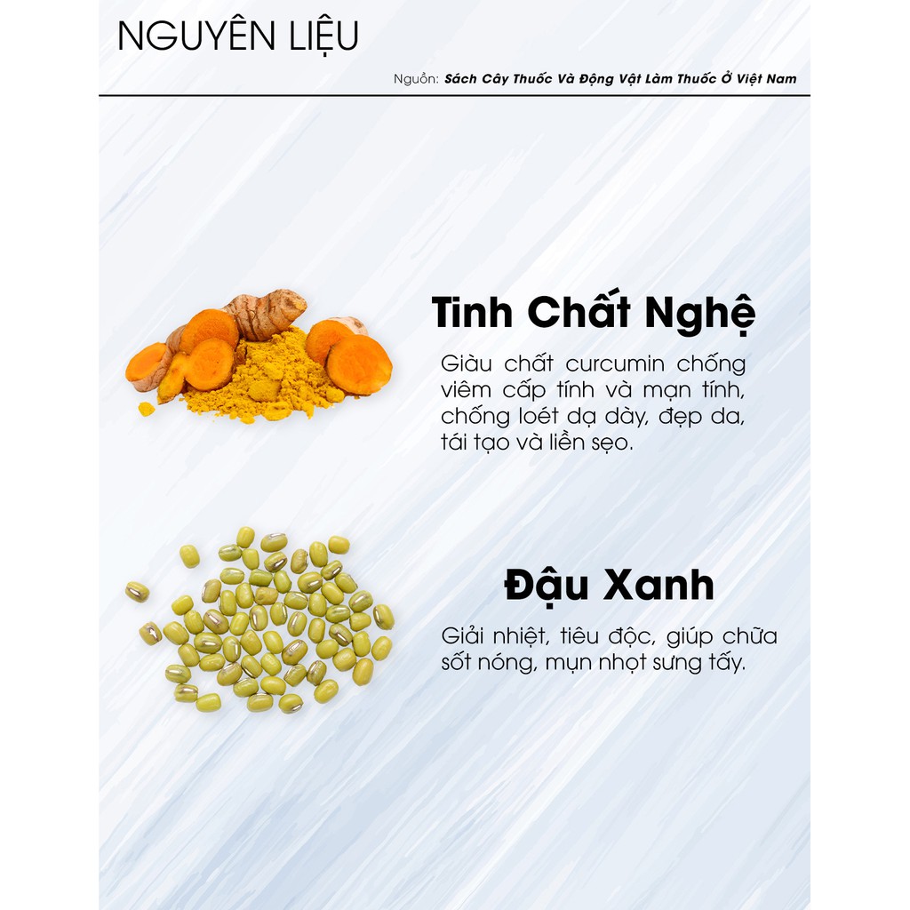 [HCM]Bột Hòa Tan NGHỆ ĐẬU XANH - Trà Hùng Phát