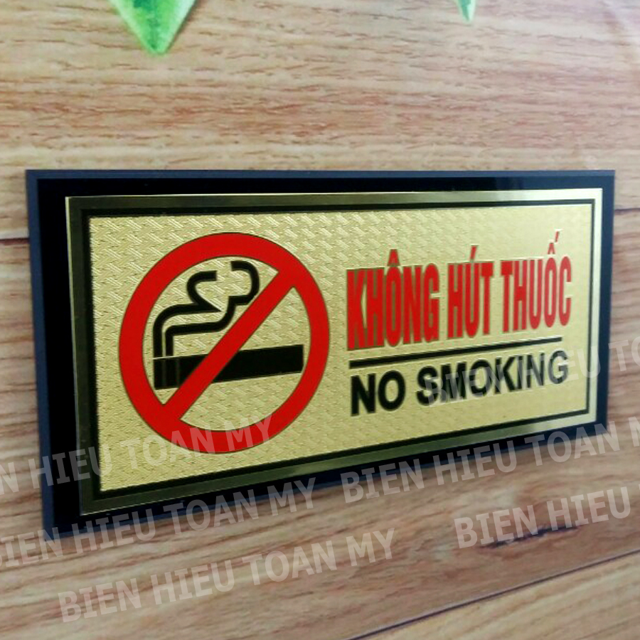 Biển KHÔNG HÚT THUỐC bằng đồng