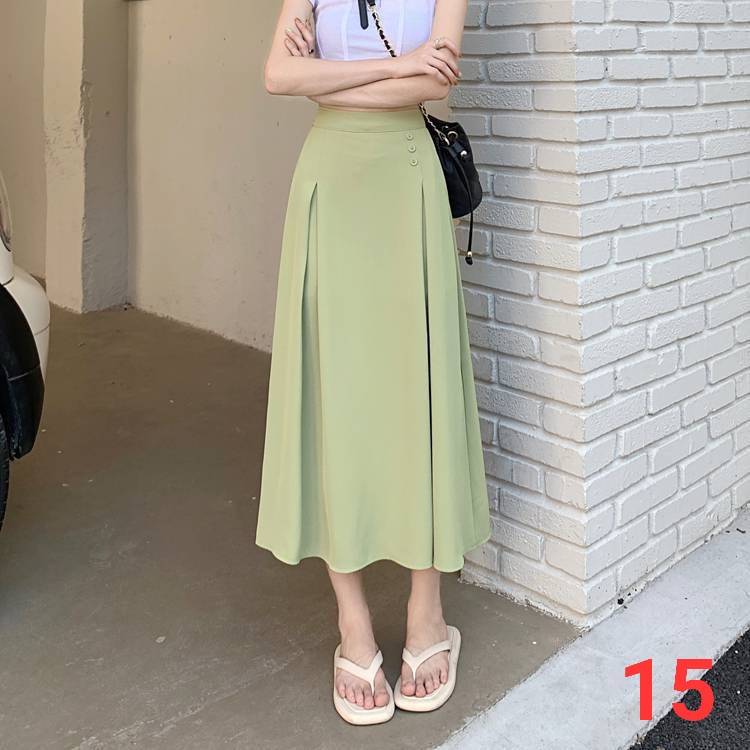 Chân Váy Ulzzang Xếp Ly Dáng Dài - Dư Tú Lệ