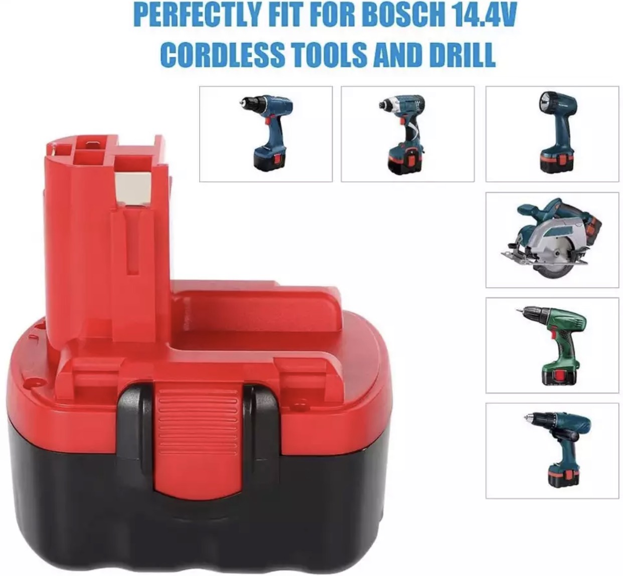Vỏ pin Bosch 14.4v , vỏ lắp được 8 cell Lion.