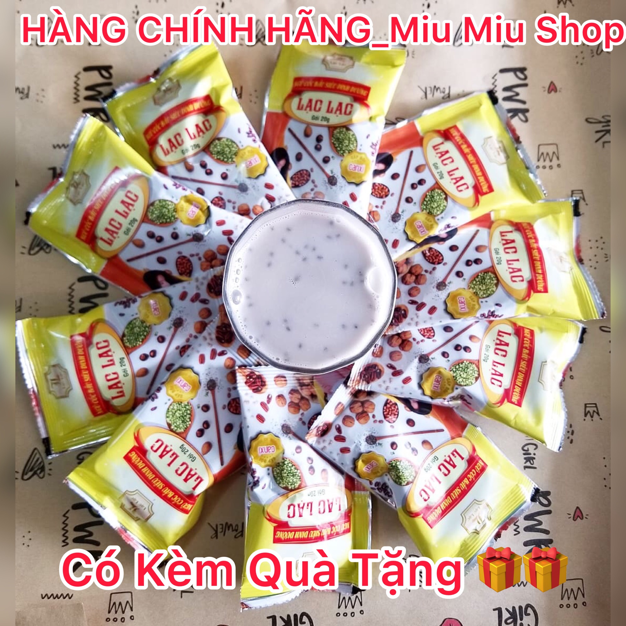 10 Gói Ngũ Cốc Bầu Lạc Lạc Dùng Thử