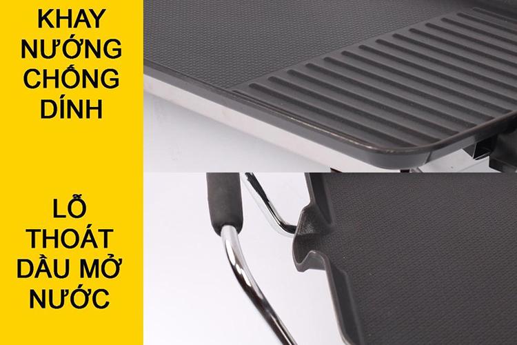 BẾP NƯỚNG ĐIỆN KHÔNG KHÓI COMET CM5665 ( ĐA CHỨC NĂNG XÀO, CHIÊN, NƯỚNG - 5 MỨC NHIỆT )