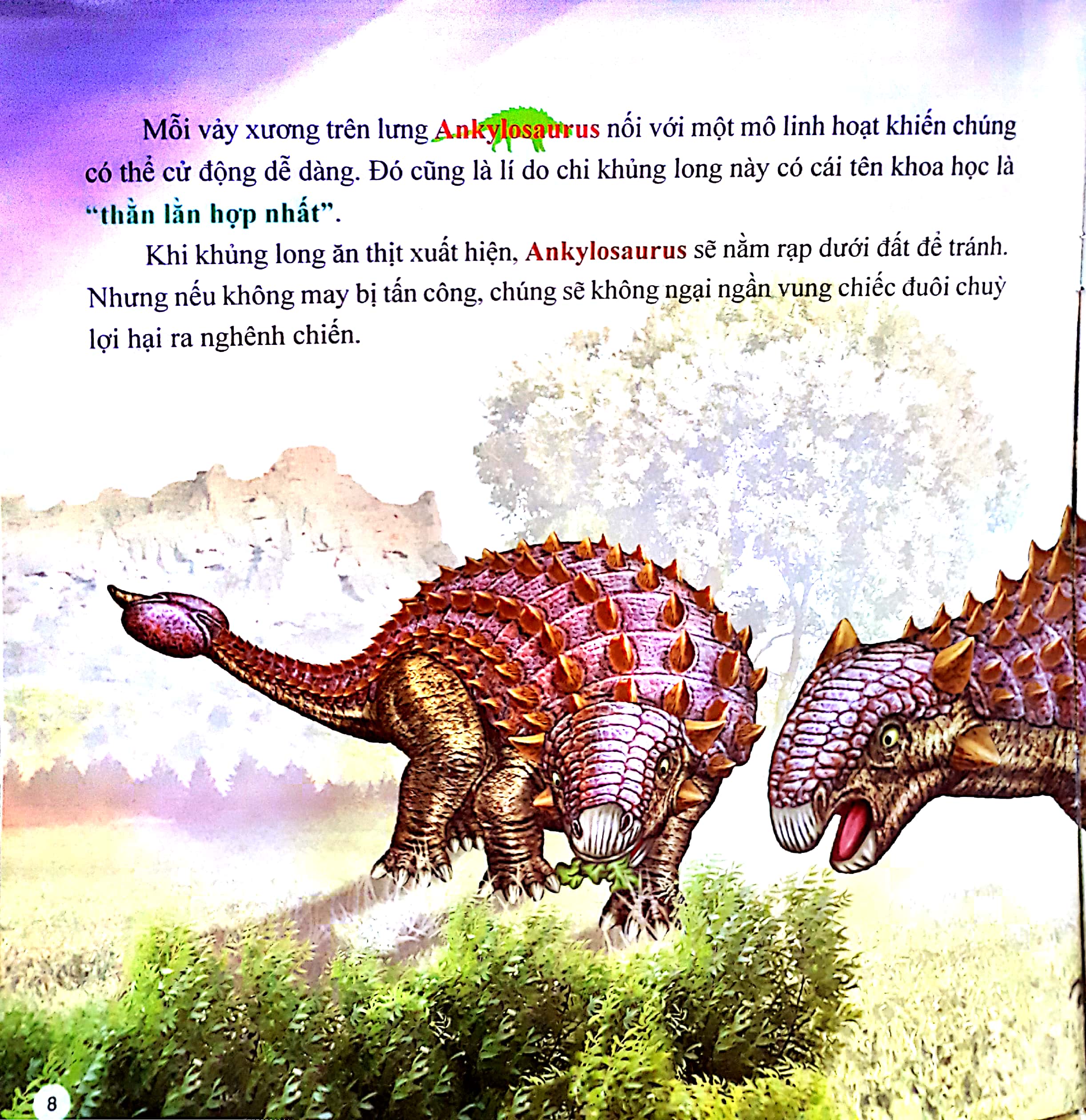 Fahasa - Khủng Long Bọc Giáp Ankylosaurus - Công Viên Khủng Long