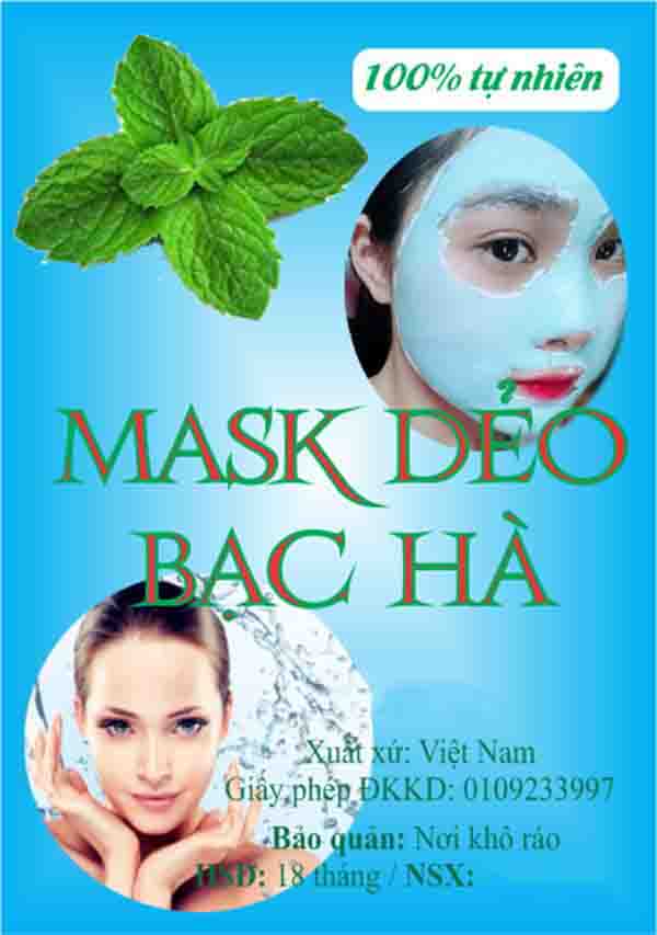 500G Bột Bạc Hà Collagen (Mặt nạ Bạc Hà, Mask dẻo bạc hà) .