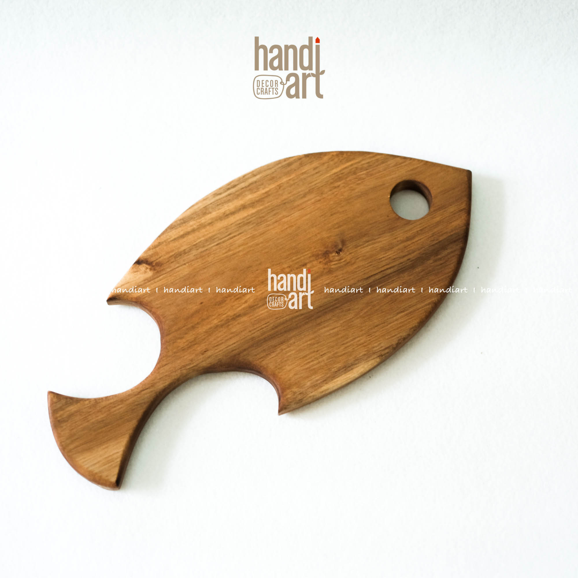 Thớt gỗ con cá, Thớt gỗ keo, Thớt gỗ decor
