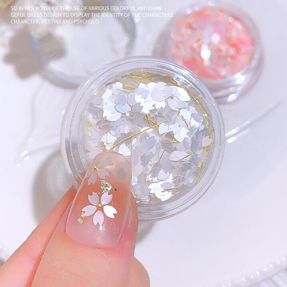 Cánh hoa nail ẩn trang trí móng