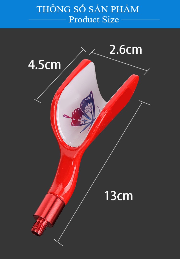 Đầu cánh bướm lắp gác cần câu đài câu tốc độ