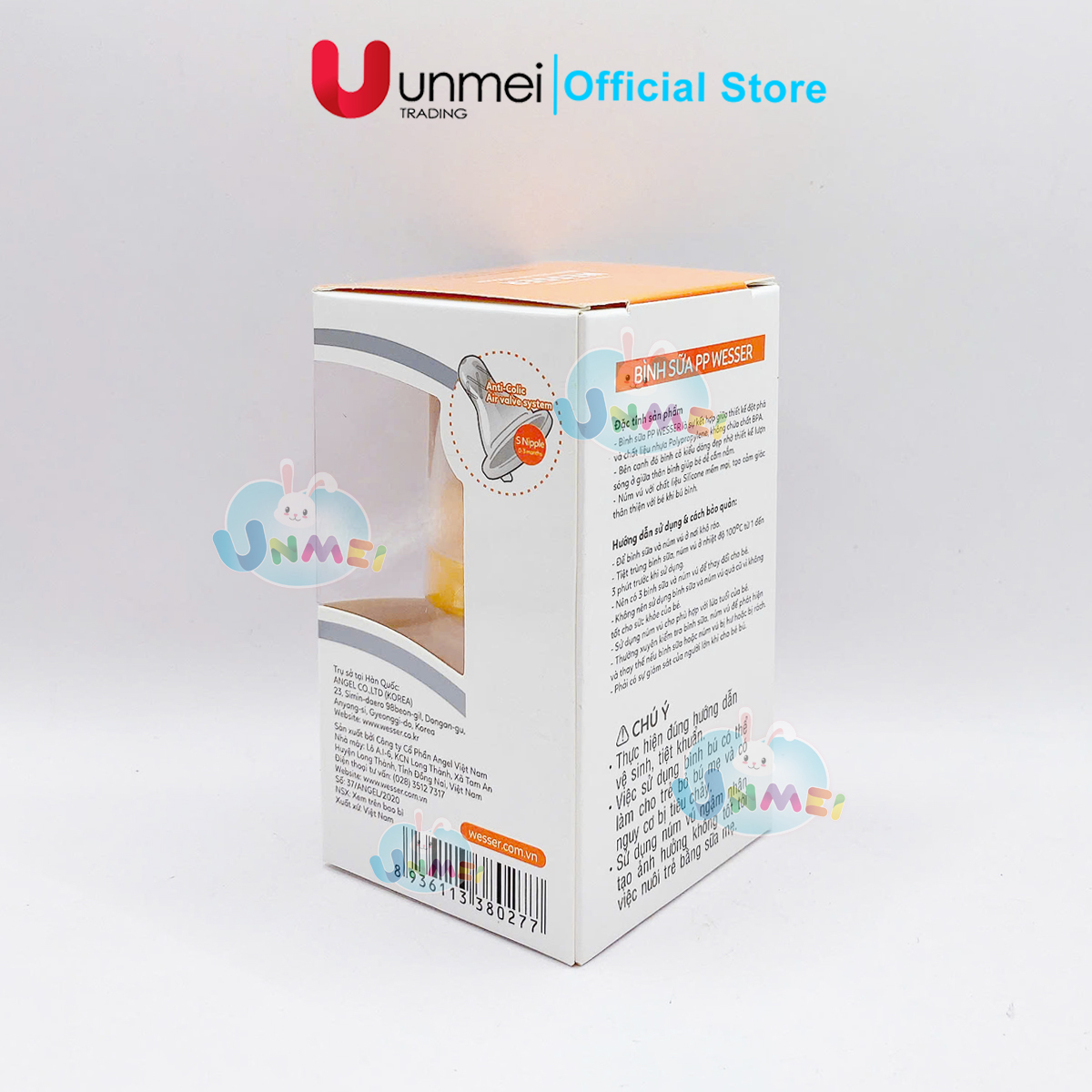 Bình sữa Wesser PP (cổ hẹp) 60ml