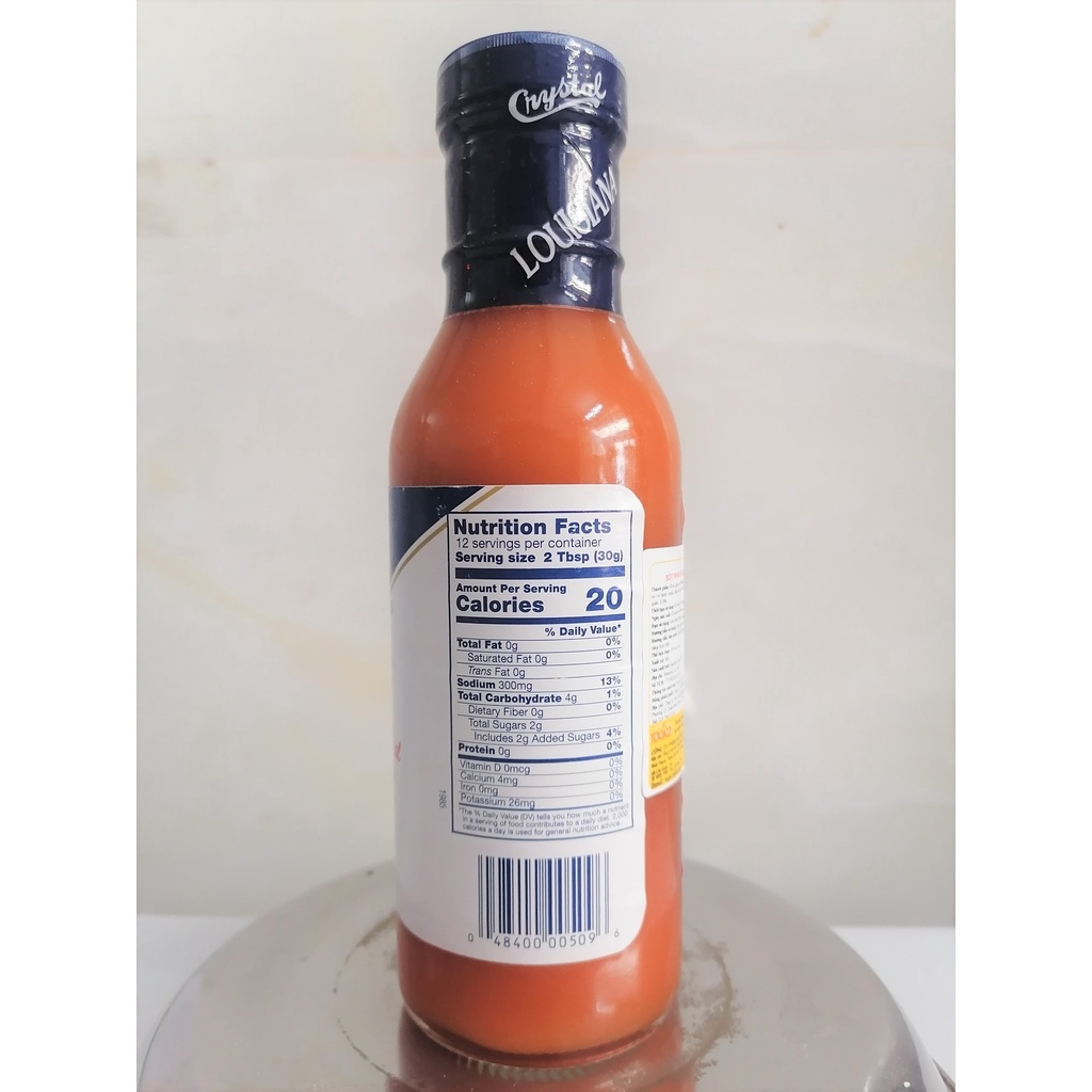 Sốt Gà Rán Buffalo Hiệu Crystal Wing Sauce - Chai 355ml