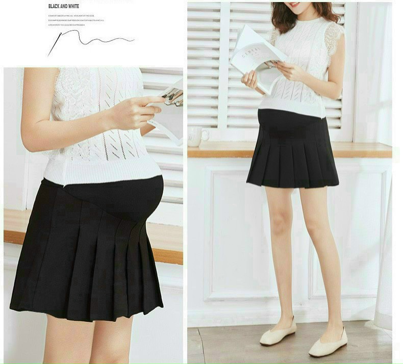 Chân váy bầu xếp ly hàng đẹp (có quần trong)