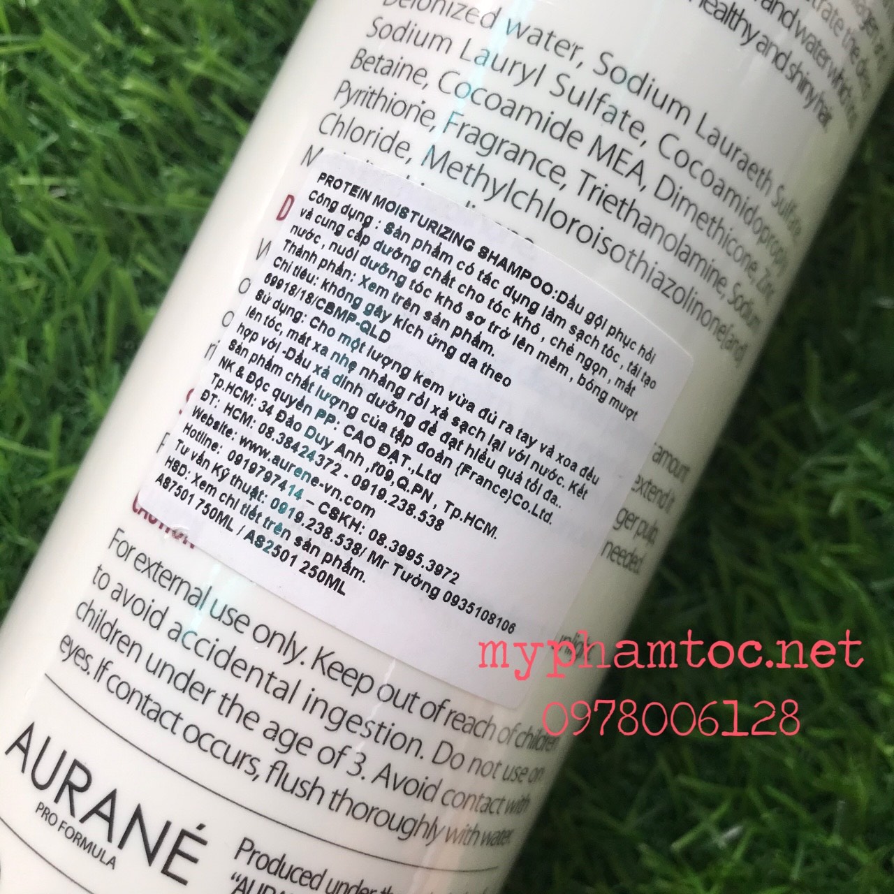 [CHÍNH HÃNG_BÁN SỈ] DẦU GỘI PHỤC HỒI TÓC HƯ TỔN AURANE PROTEIN 750ML