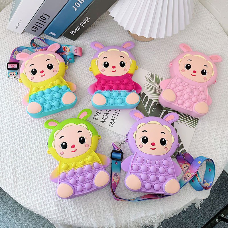 Túi đeo chéo pop it cừu siêu dễ thương