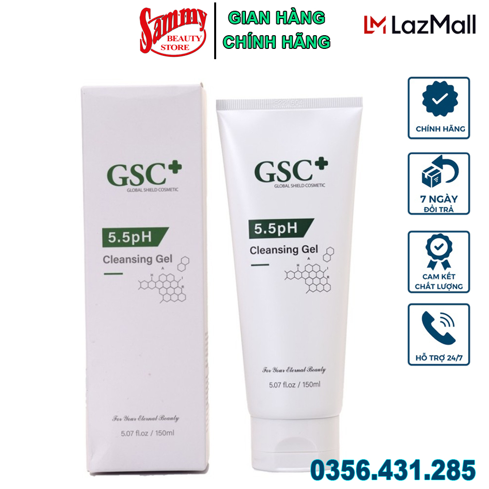 Sữa rửa mặt gel gsc 5.5ph cleansing gel 150ml