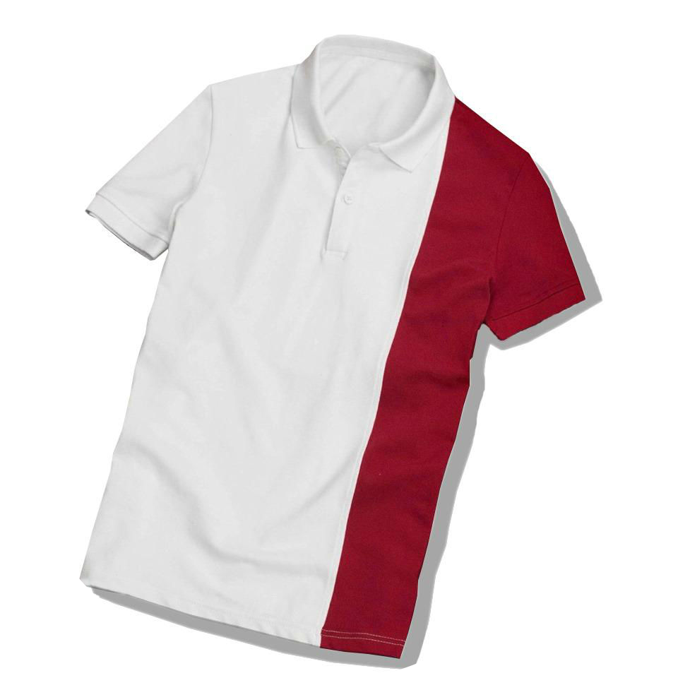 ÁO THUN NAM CÓ CỔ PHỐI 2 MÀU CỰC HOT-( PONIVALAZA SHOP)