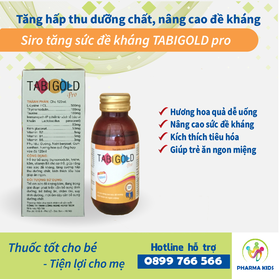 Siro TABIGOLD - Tăng sức đề kháng