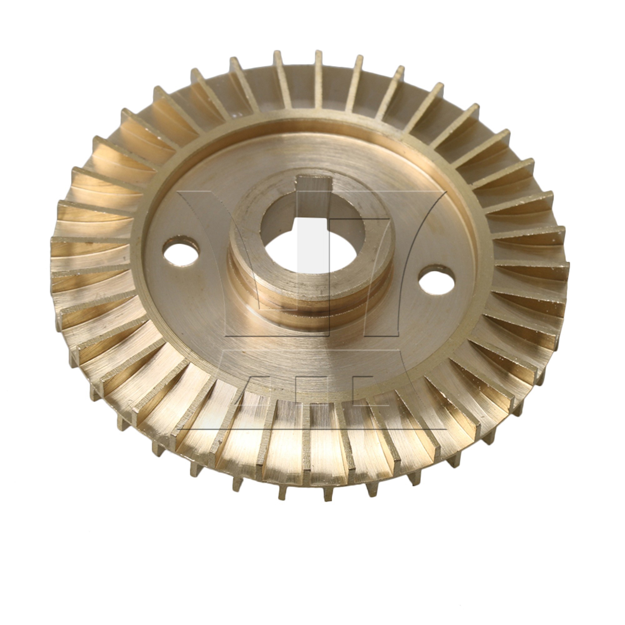 Water Pump Replacement Part 12mm Inner Dia Double-sided Keyway Impeller Brass