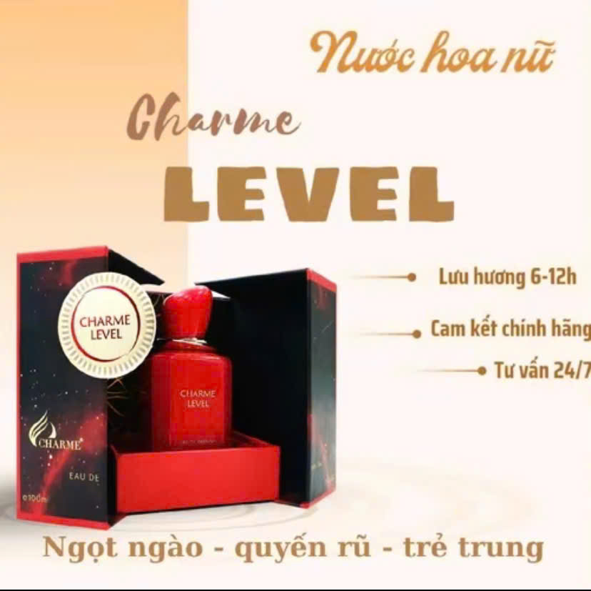 Nước Hoa Nữ Charme Level 100ml ngọt ngào quyến rũ