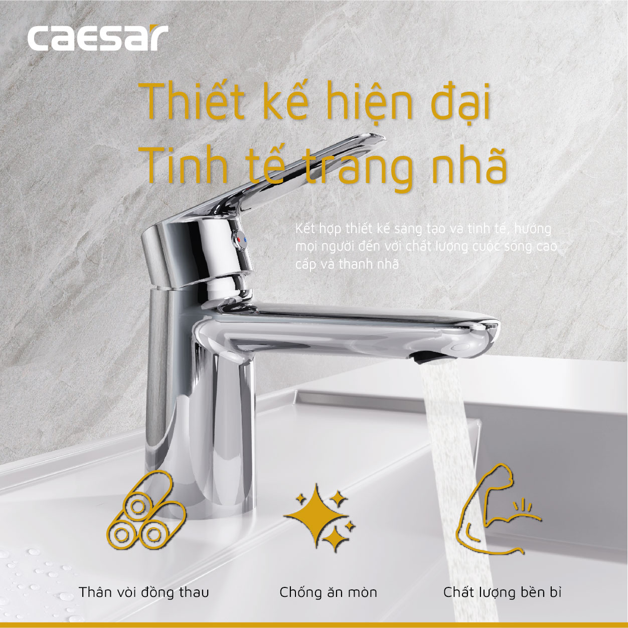 Hot and Cold Faucet B380Cu