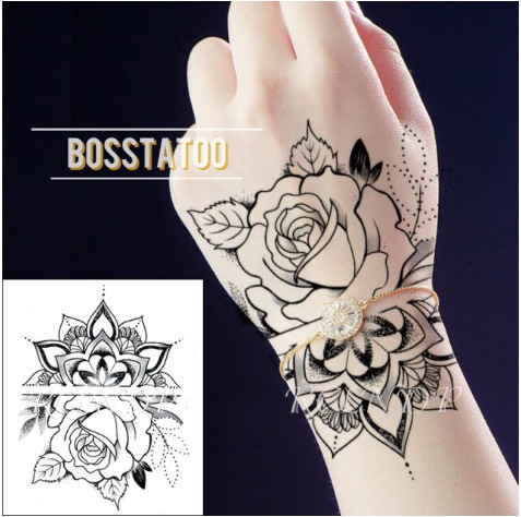 Female hand tatoo stickers: Female hand tatoo stickers are a fun and safe solution for those who want to try something new.  With a variety of patterns, you can mix and match according to your fashion taste without having to worry about the harmful effects of real tattoos.