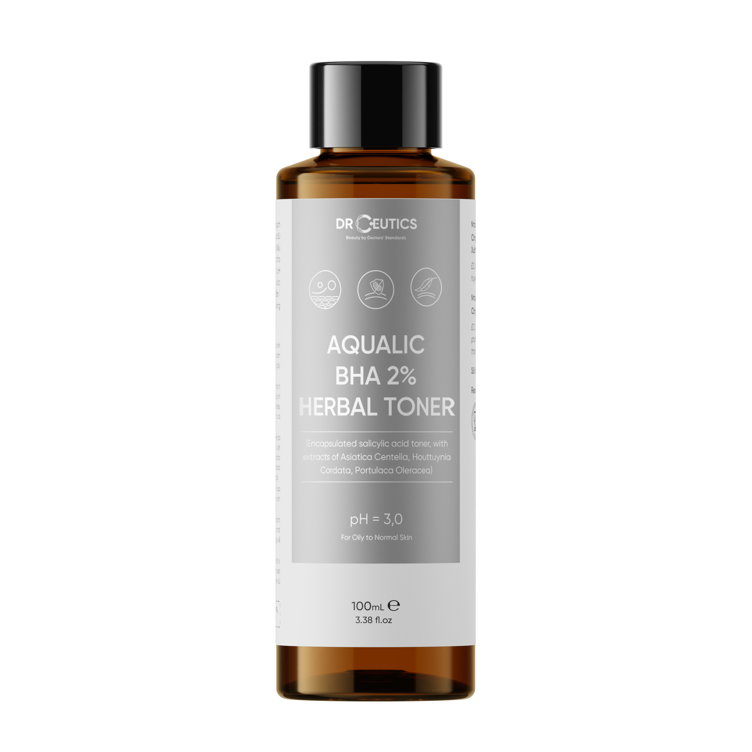 DRCEUTICS Dung Dịch Làm Sạch Và Cân Bằng Da BHA 2% AQUALIC (Nền Nước) - 200ml