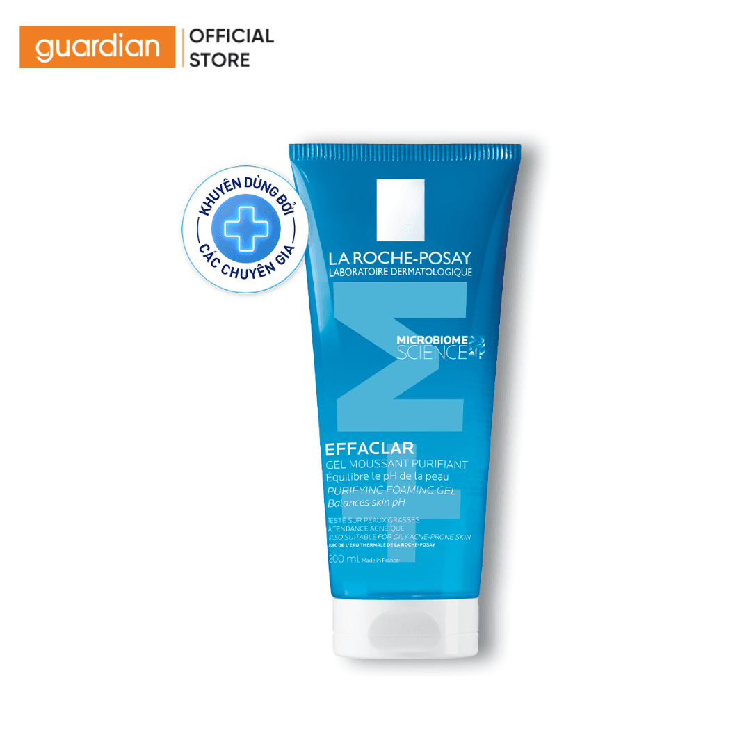 Gel Rửa Mặt Tạo Bọt Cho Da Dầu Nhạy Cảm La Roche Posay Effaclar Foaming Gel 200Ml