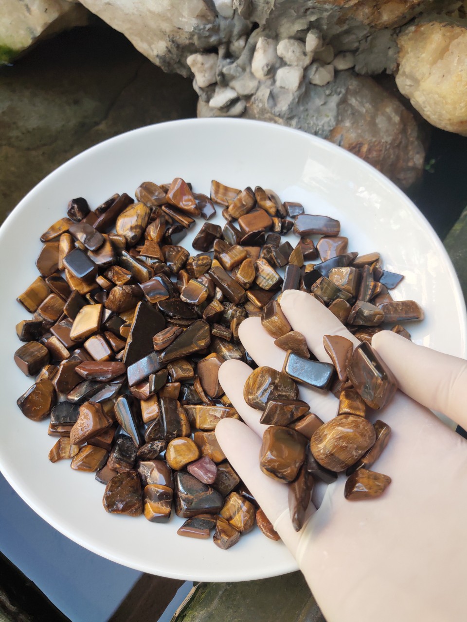 Đá thạch anh mắt hổ tự nhiên ( đá phong thủy)