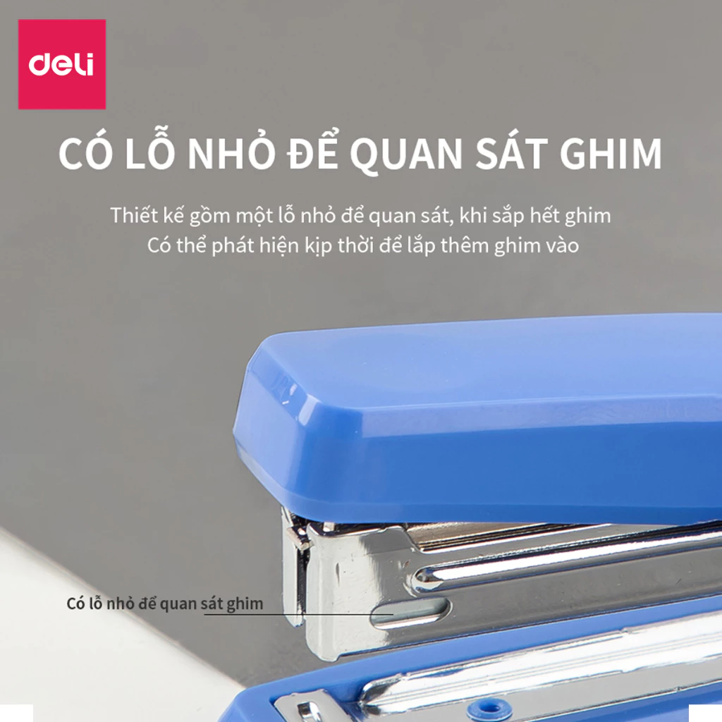 Dập Ghim Số 10 Deli E0229 - Chất Liệu Kim Loại Bọc Nhựa Chắc Chắn, Bền Đẹp, An Toàn, Dễ Sử Dụng