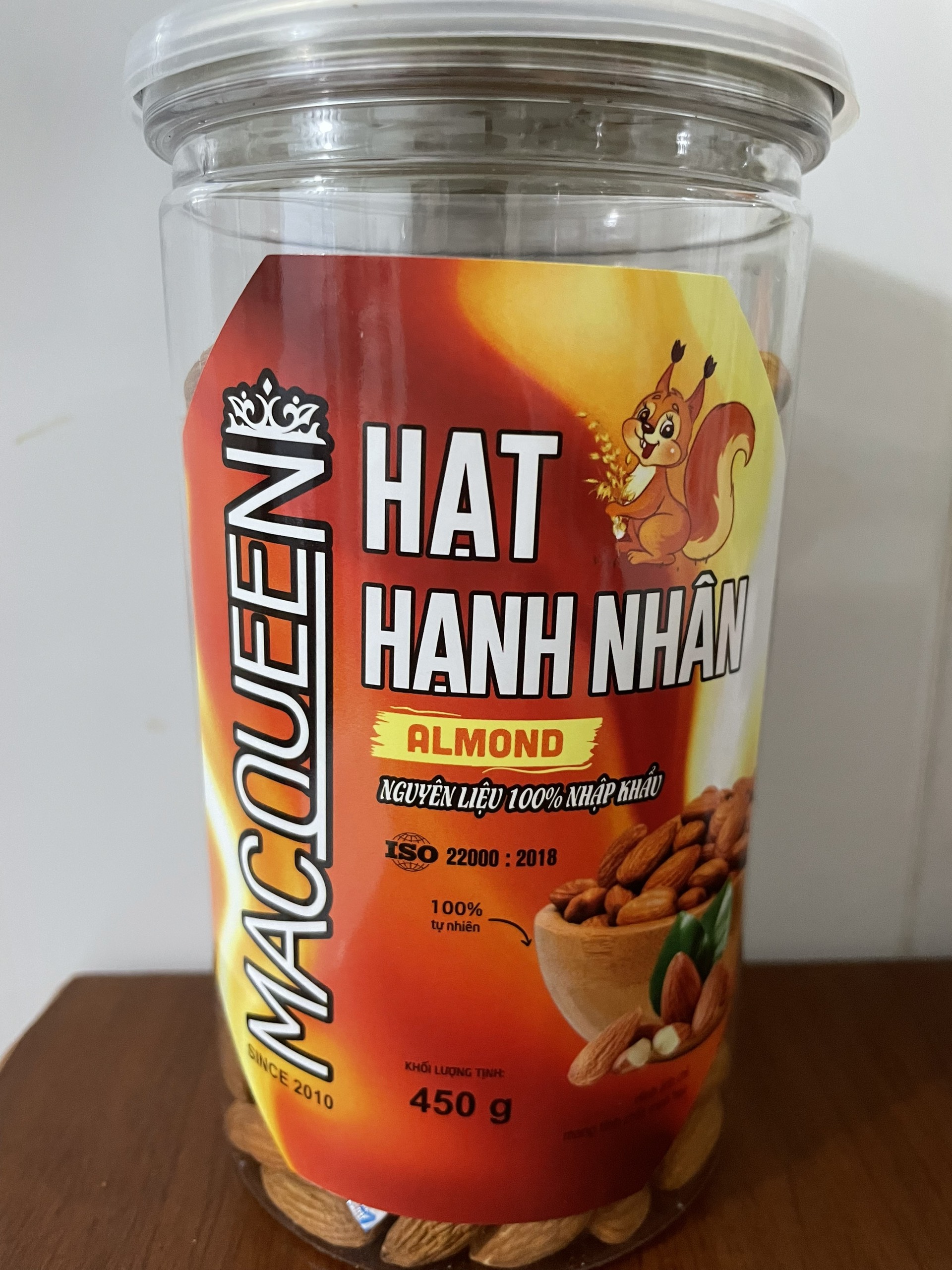 450GRAM HẠNH NHÂN NHẬP KHẨU MỸ (SẤY CHÍN/HẠT SỐNG/RANG BƠ)
