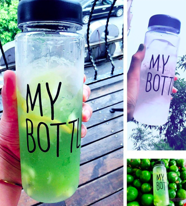 [HCM]BÌNH NƯỚC THỦY TINH MY BOTTLE 450ML JH-10008
