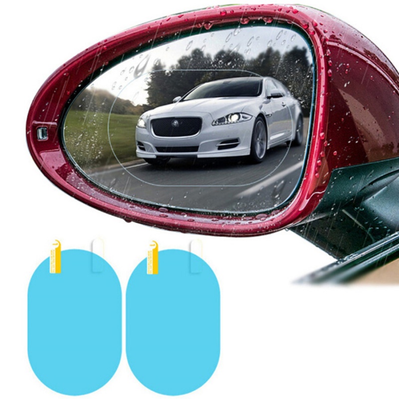 Set 2 Miếng Dán Chống Bám Nước Cho Ô Tô Giảm Độ Chói Sáng An Toàn Khi Lái Xe