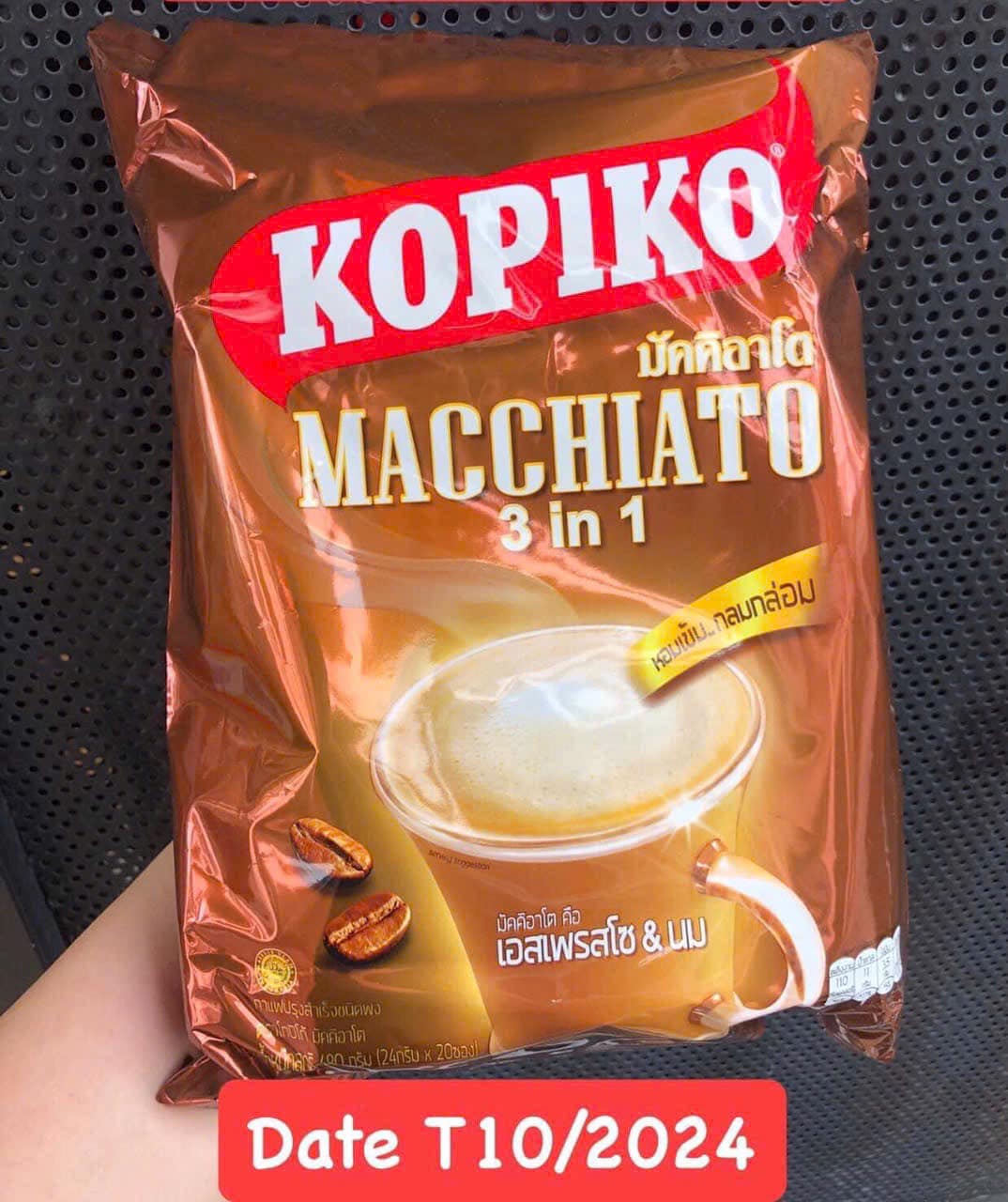 Cafe Hòa Tan Kopiko Macchiato gói lớn