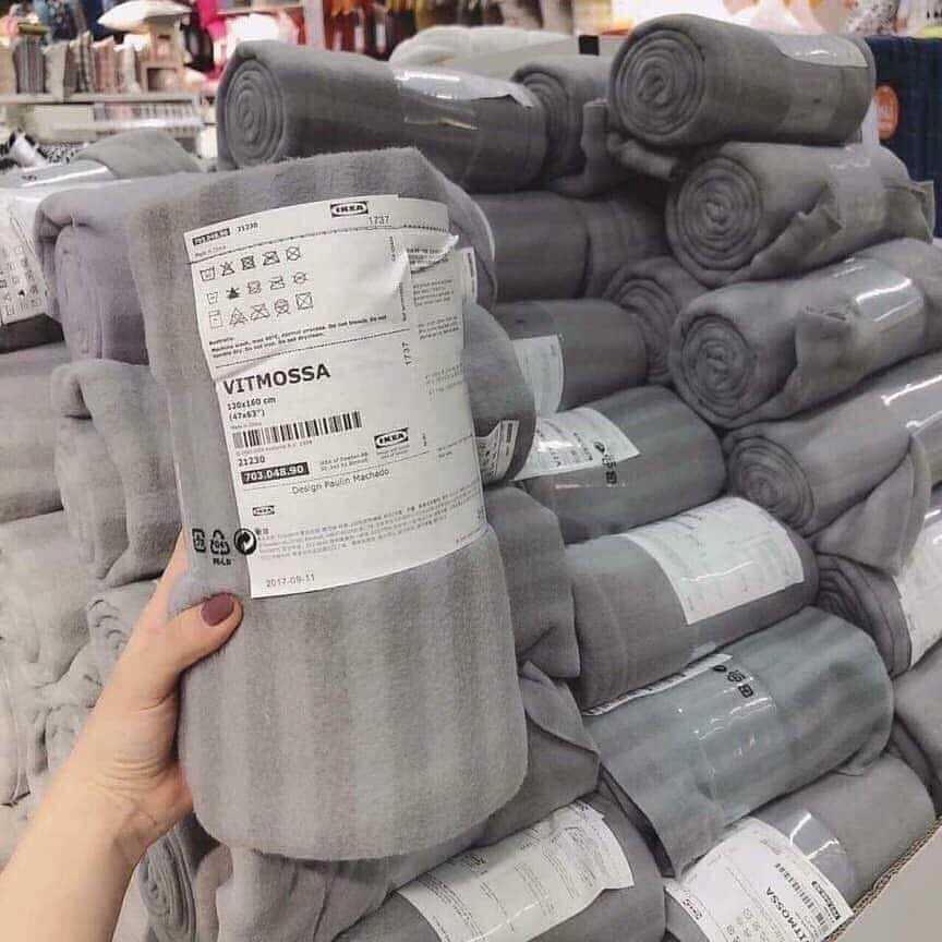 Chăn kẻ ikea siêu nhẹ ,chăn đắp mùa hè ,chăn văn phòng
