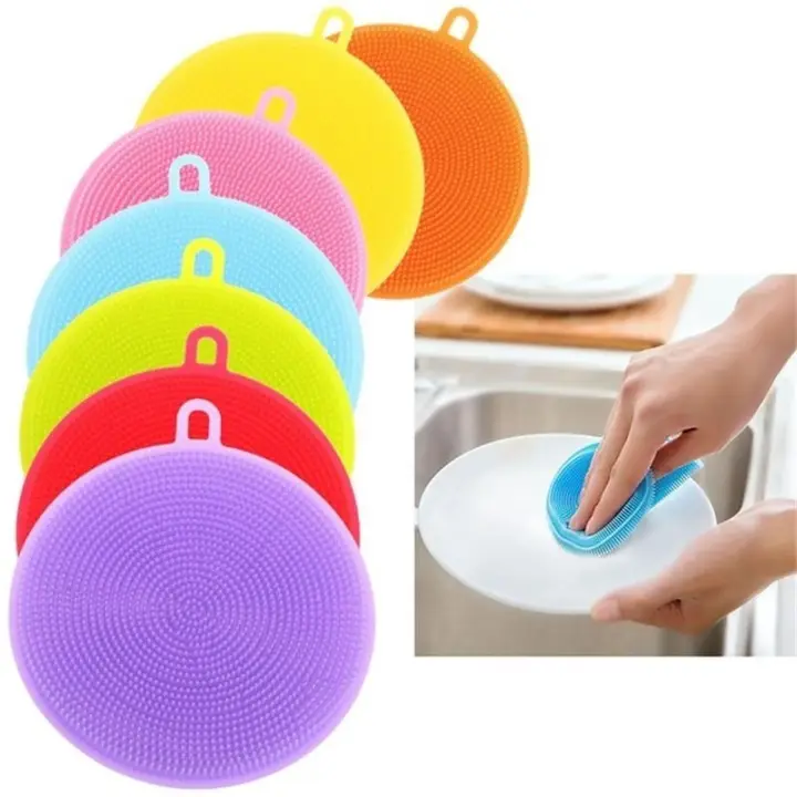 [HCM]Combo 2 miếng rửa chén Silicon thông minh