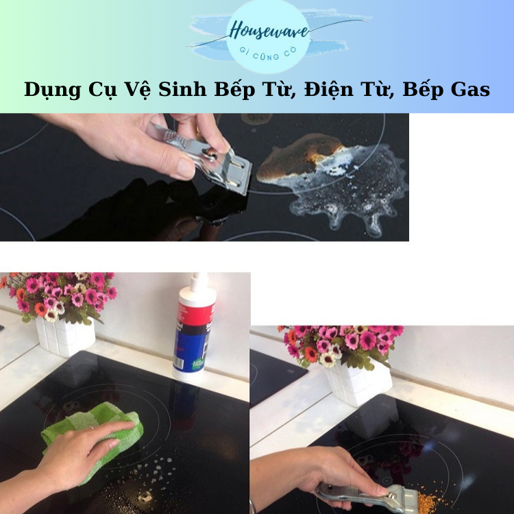 Dụng Cụ Vệ Sinh Bếp Từ, Điện Từ, Bếp Gas