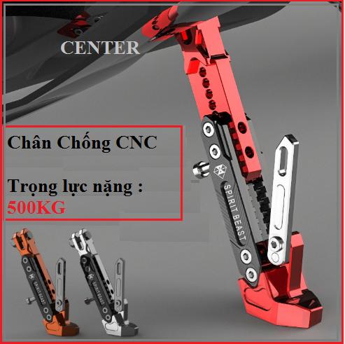 [ Màu Đỏ ] Chân chống CNC Biker racing
