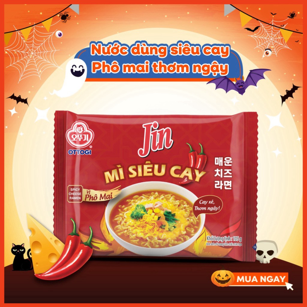 [FREESHIP️] - Mì Jin siêu cay vị phô mai Ottogi 105g